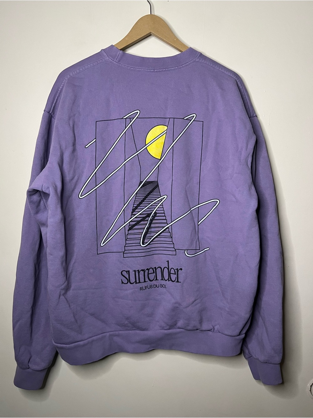 2021 Rufus Du Sol Surrender Tour Merch Los Angeles LA Pullover Sweatshirt XL